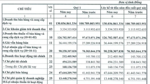 Dược phẩm Trung ương 3 (DP3) báo lãi 22 tỷ trong quý 1, hoàn thành 38% mục tiêu lợi nhuận năm