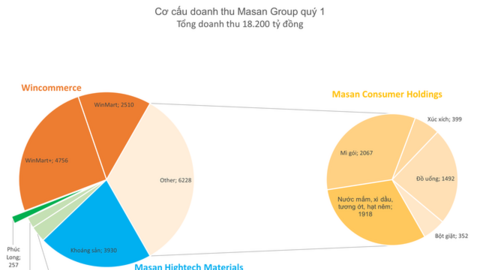 Bán đủ thứ từ trà sữa, mì gói, bột giặt đến khoáng sản... doanh thu 18.000 tỷ của Masan đến từ những đâu?