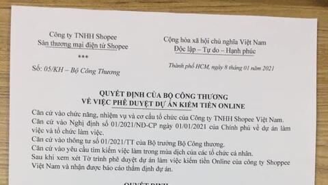 Mạo danh sàn thương mại điện tử SHOPPE, LAZADA lừa đảo hàng trăm tỷ đồng