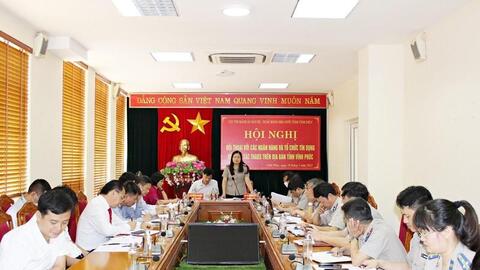 Cục Thi hành án dân sự Vĩnh Phúc đối thoại với các ngân hàng và tổ chức tín dụng