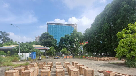 Cận cảnh trận địa pháo hoa sẵn sàng khai hỏa tối 4/7 tại Bắc Ninh