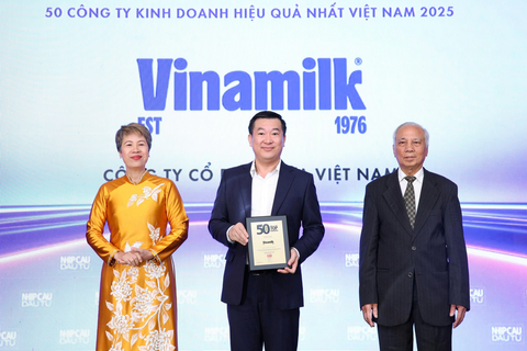 Vinamilk lần thứ 14 liên tiếp được vinh danh Top 50 công ty kinh doanh hiệu quả nhất Việt Nam