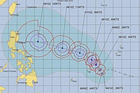 Dự báo bão Fung-wong hình thành hôm nay, đường đi rất khó đoán