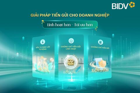 BIDV và giải pháp tiền gửi tối ưu cho doanh nghiệp