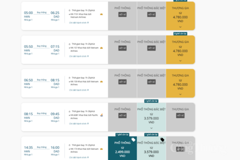 Vé máy bay, tàu hỏa dịp lễ 30/4 - 1/5: Nhiều chặng 'cháy vé'