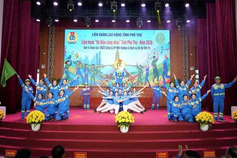 Sôi nổi Liên hoan "Vũ điệu công nhân" năm 2026 tại 3 khu vực ở Phú Thọ