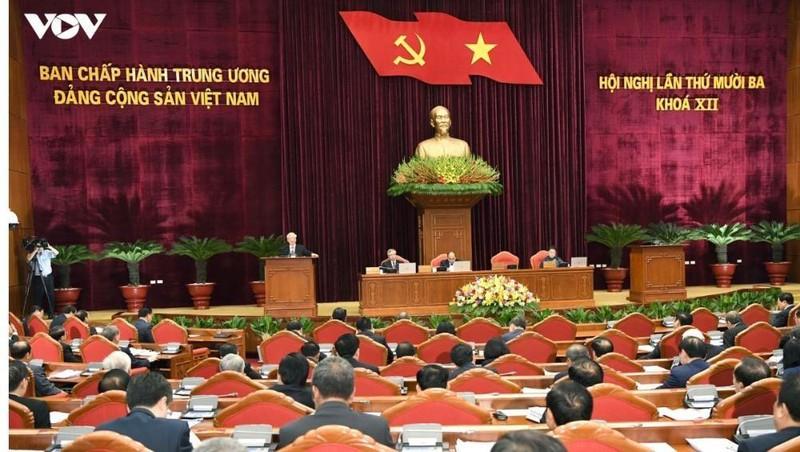 Hội nghị Trung ương 13 khóa XII bế mạc