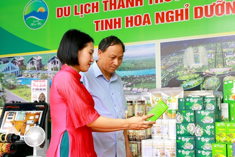 Phú Thọ thường xuyên tổ chức các hoạt động xúc tiến thương mại cho sản phẩm OCOP. Ảnh minh họa