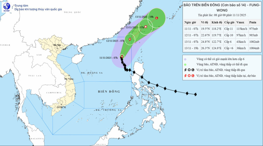 Dự báo hướng đi bão Fung-wong. bao-fung-wong.jpg