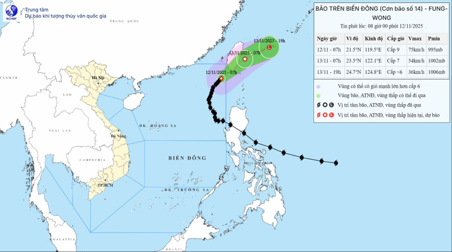 Dự báo hướng đi của bão Fung-wong. bao-14.jpg