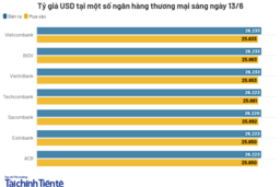 Ngày 13/6: Tỷ giá trung tâm giảm 15 đồng