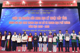 Trao 9 giải Nhất Cuộc thi nghiên cứu KHKT cấp tỉnh Bắc Ninh năm học 2025 - 2026