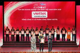 Viettel Construction: Hành trình "Kiến tạo giá trị" và “cú hích” thăng hạng trên Bảng xếp hạng VNR500 2025