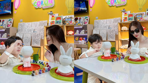 Hòa Minzy khoe ảnh con đi chơi: Thì ra có một nơi chỉ tốn 7, 8 ngàn đồng nhưng giúp con sáng tạo vô đối