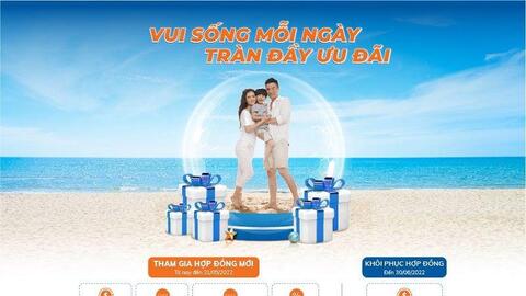“Vui sống mỗi ngày, tràn đầy ưu đãi” khi tham gia bảo hiểm cùng Sacombank