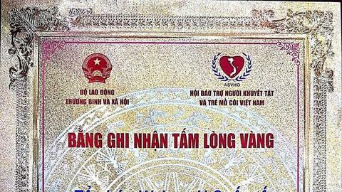 Tổ chức WeLoveU Quốc tế đón nhận Bằng khen chương trình “Một trái tim – Một thế giới” lần thứ XVII