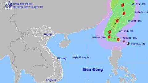 Bão Krathon giật trên cấp 17 có ảnh hưởng đến đất liền nước ta?
