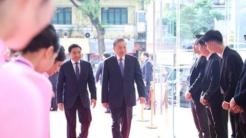 Tổng Bí thư Tô Lâm dự lễ kỷ niệm 80 năm truyền thống ngành Tài chính