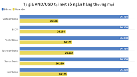 Ngày 19/11: Tỷ giá trung tâm đi ngang