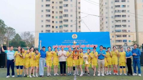 Công đoàn Công ty TNHH Sakurai tổ chức giải bóng đá cho công nhân lao động
