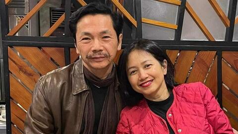 NSND Trung Anh tiết lộ về câu đầu tiên nói với vợ kém 10 tuổi