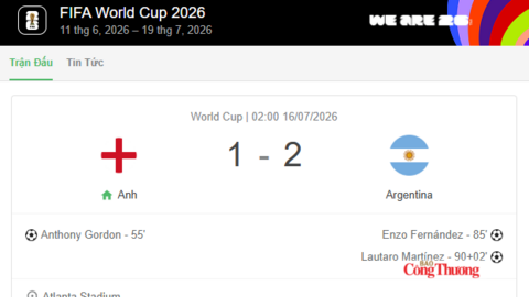 Messi giúp Argentina thắng tuyển Anh 2-1, đưa Argentina vào chung kết World Cup 2026
