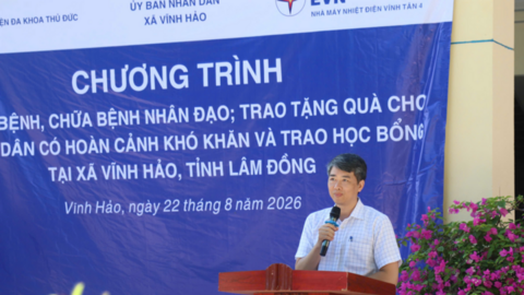 Nhà máy Nhiệt điện Vĩnh Tân 4: Đồng hành vì sức khỏe và an sinh xã hội