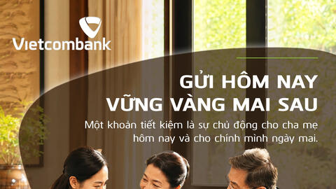 Vietcombank tặng khách hàng “Sổ Lương Trọn Đời”, khuyến khích tích lũy cho gia đình và tương lai