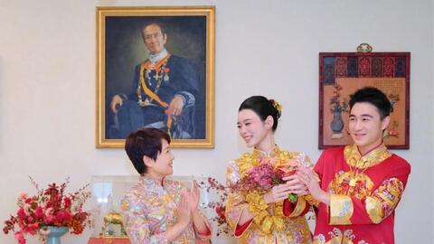 Hề Mộng Dao được mẹ chồng tỉ phú tặng quà cưới 22 chiếc vòng vàng long phụng