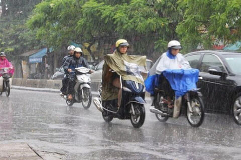 Thời tiết ngày 25/6: Áp thấp nhiệt đới khiến Bắc Bộ, Nam Bộ mưa to đến rất to
