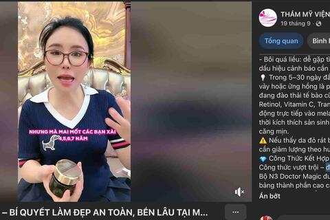 Phơi bày sự thật về sản phẩm mỹ phẩm của thẩm mỹ viện Mailisa