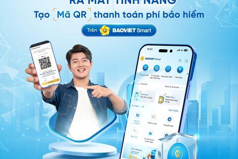 BAOVIET Bank ra mắt tính năng tạo mã QR cho giao dịch thanh toán phí bảo hiểm Nhân thọ trên BAOVIET Smart
