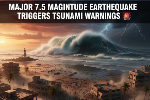 Nhật Bản: Động đất mạnh 7,5 độ richter, 90.000 dân nhận lệnh sơ tán