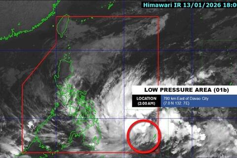 Áp thấp mới dự báo thành bão Nokaen trong 24 giờ tới