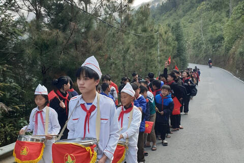 Học sinh vùng cao Tuyên Quang sôi nổi tham gia hoạt động tuyên truyền bầu cử