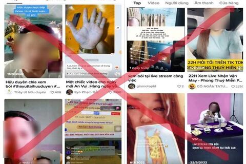 Cảnh báo thủ đoạn lừa đảo xem bói, giải hạn trên mạng xã hội