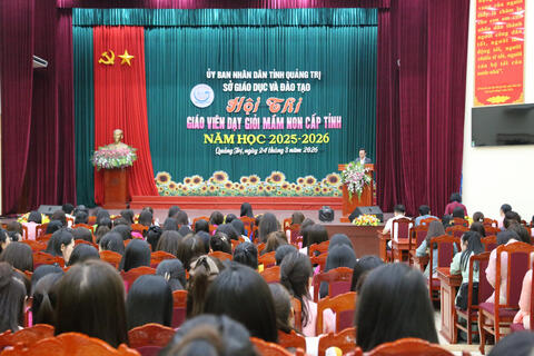Hơn 200 cô giáo Quảng Trị tham gia Hội thi giáo viên dạy giỏi cấp mầm non
