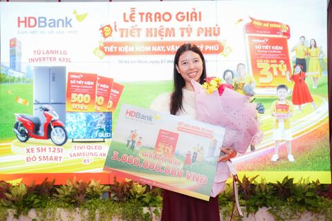 HDBank trao giải “Tiết kiệm Tỷ phú”: Nhân bội niềm vui từ những giá trị tích lũy