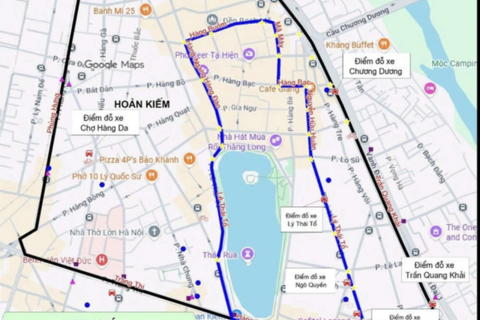 Các khu vực Hà Nội dự kiến cấm xe máy xăng từ 1/7