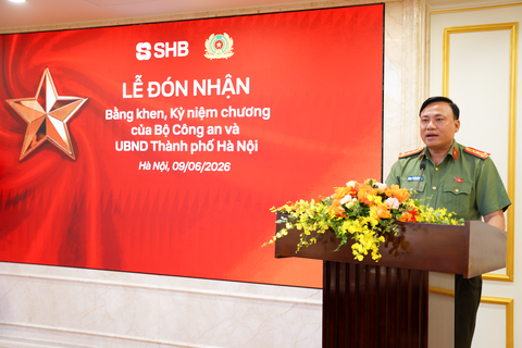 SHB nhận Bằng khen của Bộ Công an vì thành tích xuất sắc trong phong trào toàn dân bảo vệ an ninh Tổ quốc