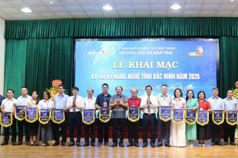 Khai mạc Kỳ thi kỹ năng nghề tỉnh Bắc Ninh năm 2026