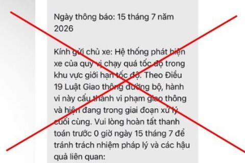 Công an Hải Phòng cảnh báo thủ đoạn lừa đảo "phạt nguội" qua mạng