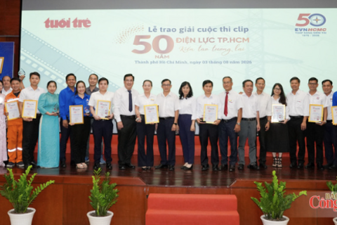 EVNHCMC trao giải cuộc thi clip 50 năm Điện lực TP. Hồ Chí Minh