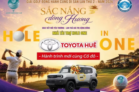 Sắp diễn ra Giải Golf 'Đồng hành cùng Di sản lần thứ 2' tại TP Huế