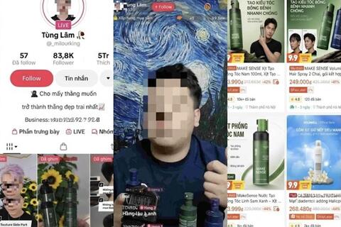 KOC vẫn "phủ sóng" livestream xịt tóc Make Sense sau vụ hàng cùng nhãn hiệu bị tạm giữ