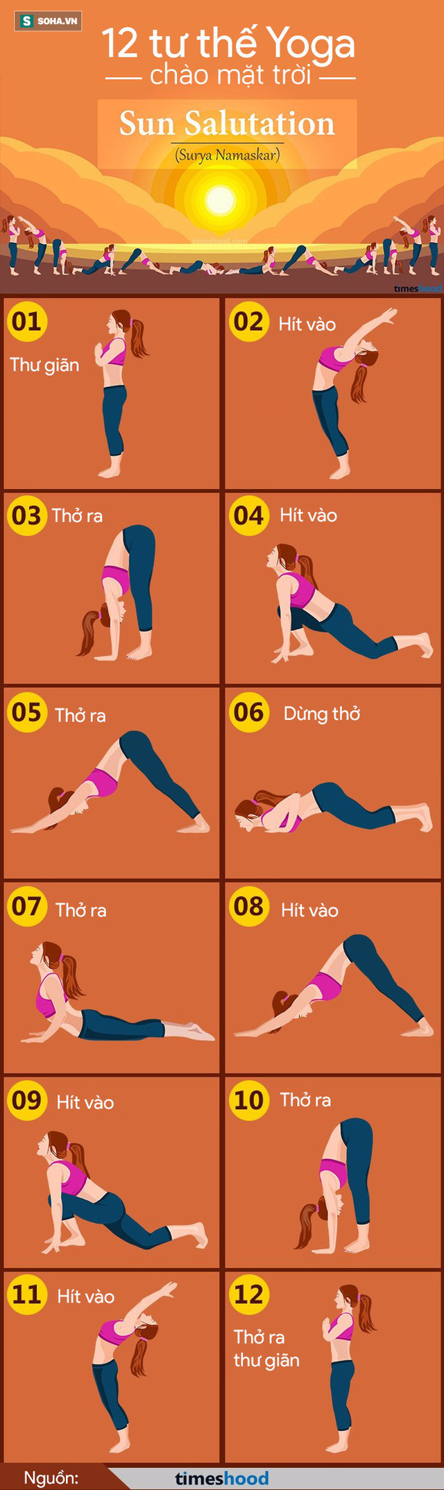 Chào mặt trời: Chuỗi 12 động tác yoga mang lại ít nhất 8 lợi ích tuyệt vời cho sức khỏe - Ảnh 1. Chào mặt trời: Chuỗi 12 động tác yoga mang lại ít nhất 8 lợi ích tuyệt vời cho sức khỏe - Ảnh 1.