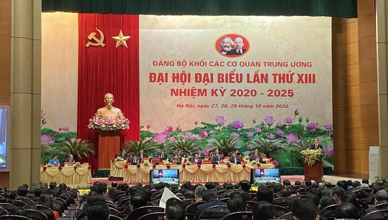 Khai mạc Đại hội đại biểu Đảng bộ Khối các cơ quan Trung ương lần thứ XIII nhiệm kỳ 2020 - 2025