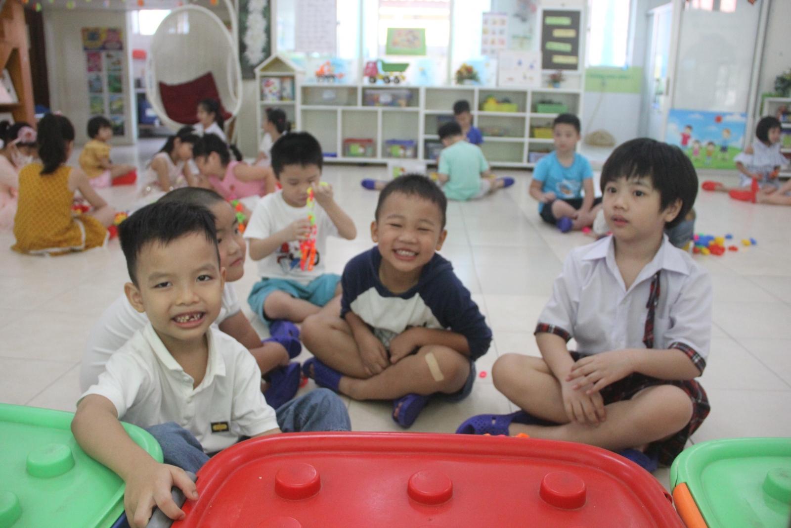 Học sinh mầm non tại TP.HCM trong giờ chơi. Ảnh minh họa