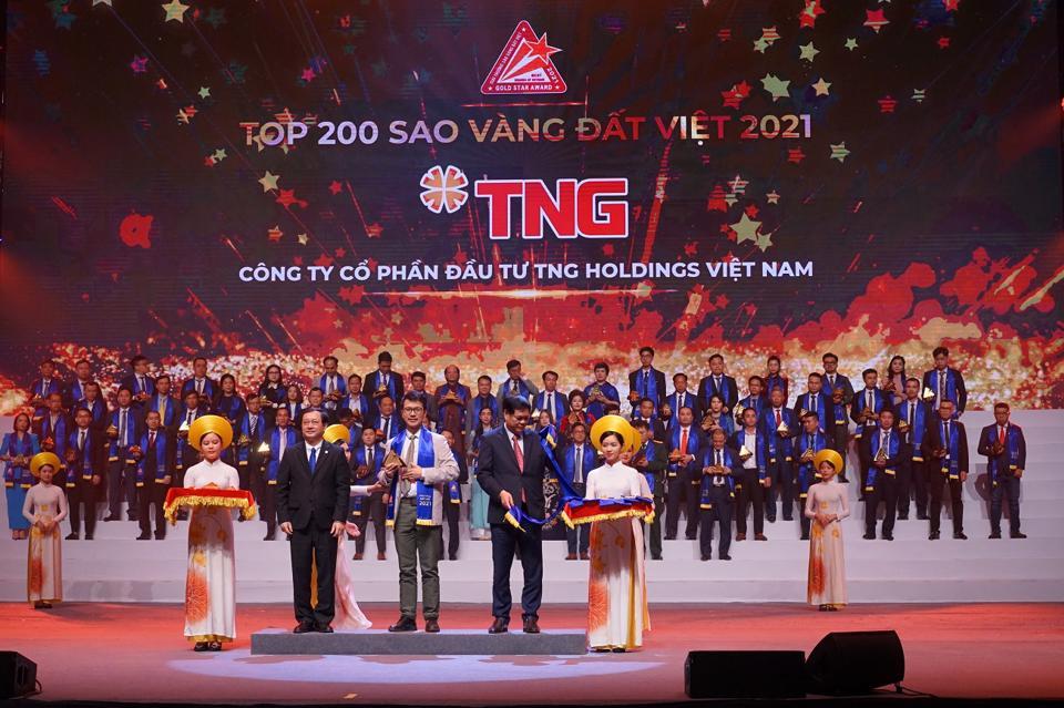 TNG Holdings Vietnam bội thu giải thưởng tại Sao Vàng Đất Việt 2021 - Ảnh 1