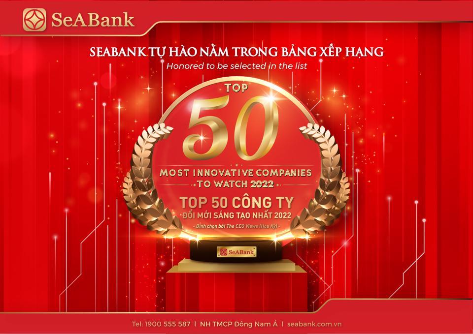 SeABank được vinh danh trong “Top 50 Công ty đổi mới sáng tạo nhất 2022”   - Ảnh 1